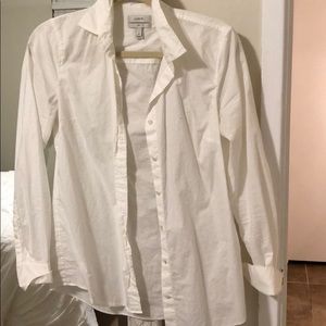 White button down